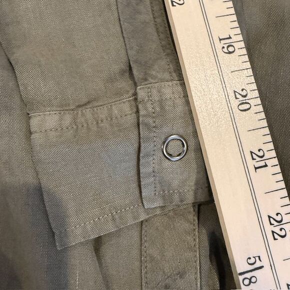 NEW! Rails Sandra Shirt Dress Snap Front Olive Black Tie Dye Size Small - Picture 13 of 14